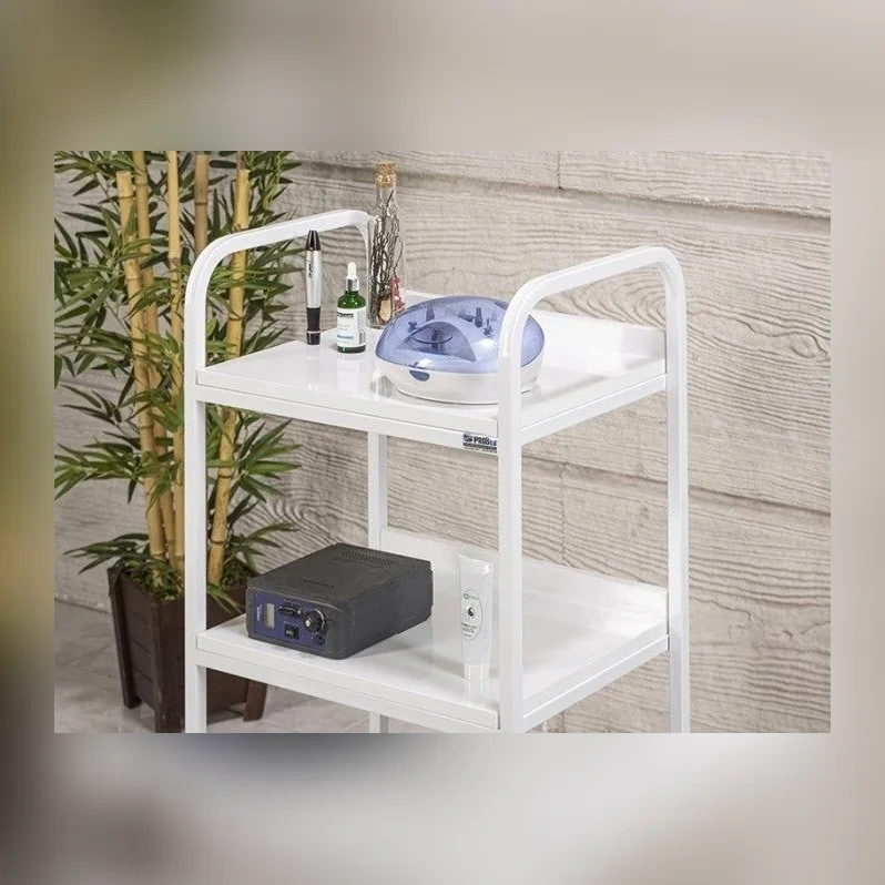 Dizayn Cihaz Taşıma ve Setup Sehpası | 3 Raflı – Beyaz